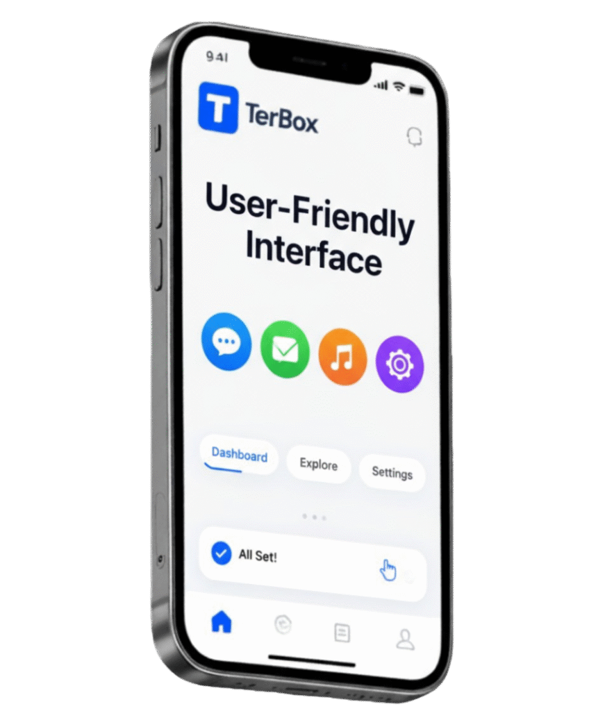 Terabox User Friendly Interface Mockup 1